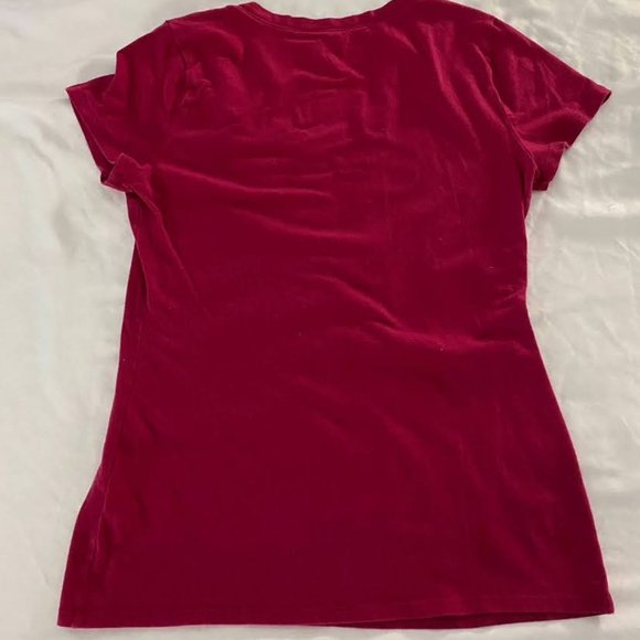 Simply Styled size Small Pink short-sleeve v-neck tee shirt - Picture 3 of 3